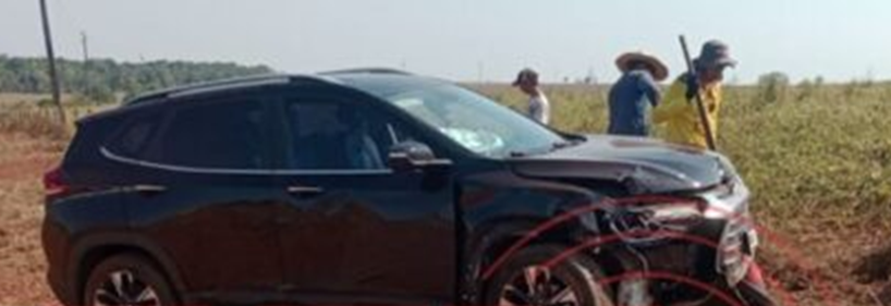 "MILAGRE DE DEUS" - Na BR-364, empresário de Vilhena e esposa escapam ilesos após capotamento:"saímos ilesos" 
